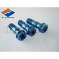 High strength GR5 titanium banjo bolt blue